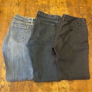 New York and Co Women’s Jeans- Set of 3- different washes and cuts- SZ 6